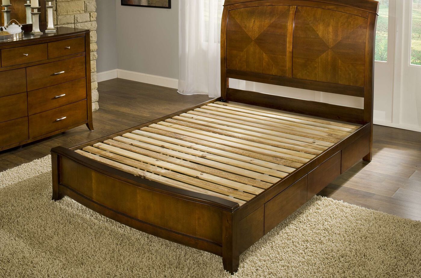 Modus Brighton Sleigh Storage Bed Complete image number 2