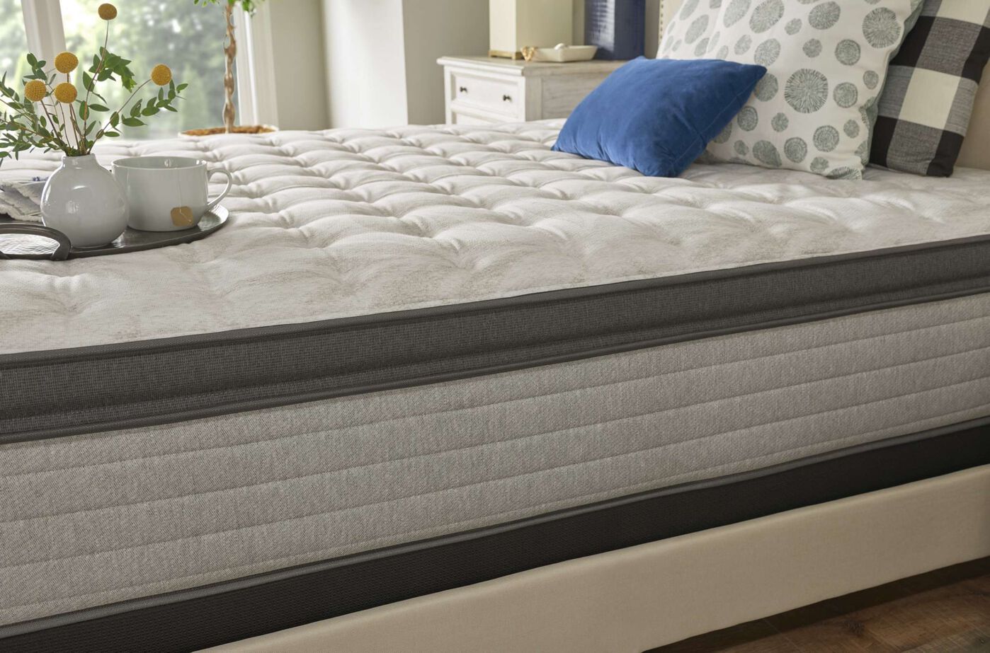 Sealy PosturePedic Cedar Court Medium Euro Pillow Top Mattress 14" image number 1