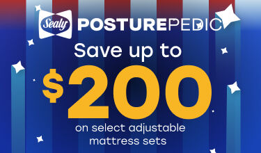 4th of July Sealy Save up to $200 on select mattresses