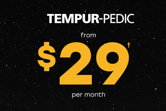 Tempur-Pedic from $29 a month&dagger;