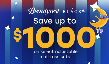 Save up to $1000 on select mattresses and Beautyrest Black adjustable sets