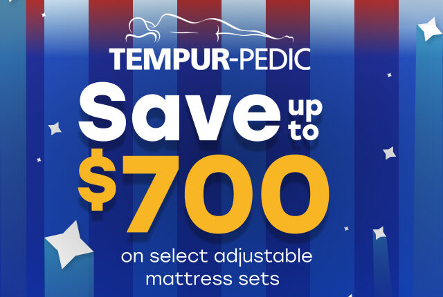 0% for 60 Months on Tempur-Pedic with equal monthly payments&dagger;