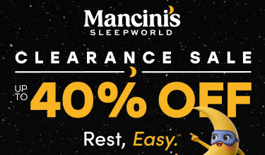 Mancini's Sleepworld Clearance Sale! Save up to 40% on name brands!