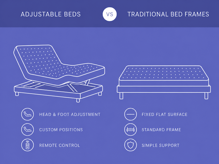Adjustable Beds vs. Traditional Frames