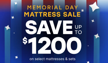 Memorial Day Save up to $1200 on select mattresses