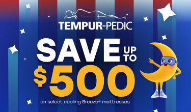4th of July Tempur-Pedic Save up to $500  on cooling Breeze mattresses