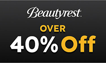 Save over 40% on select Beautyrest and BeautySleep mattresses.