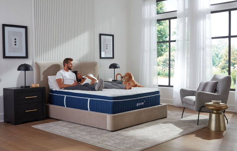 Glacier Apex Hybrid Plush Euro-Top Mattress 14" image number 0