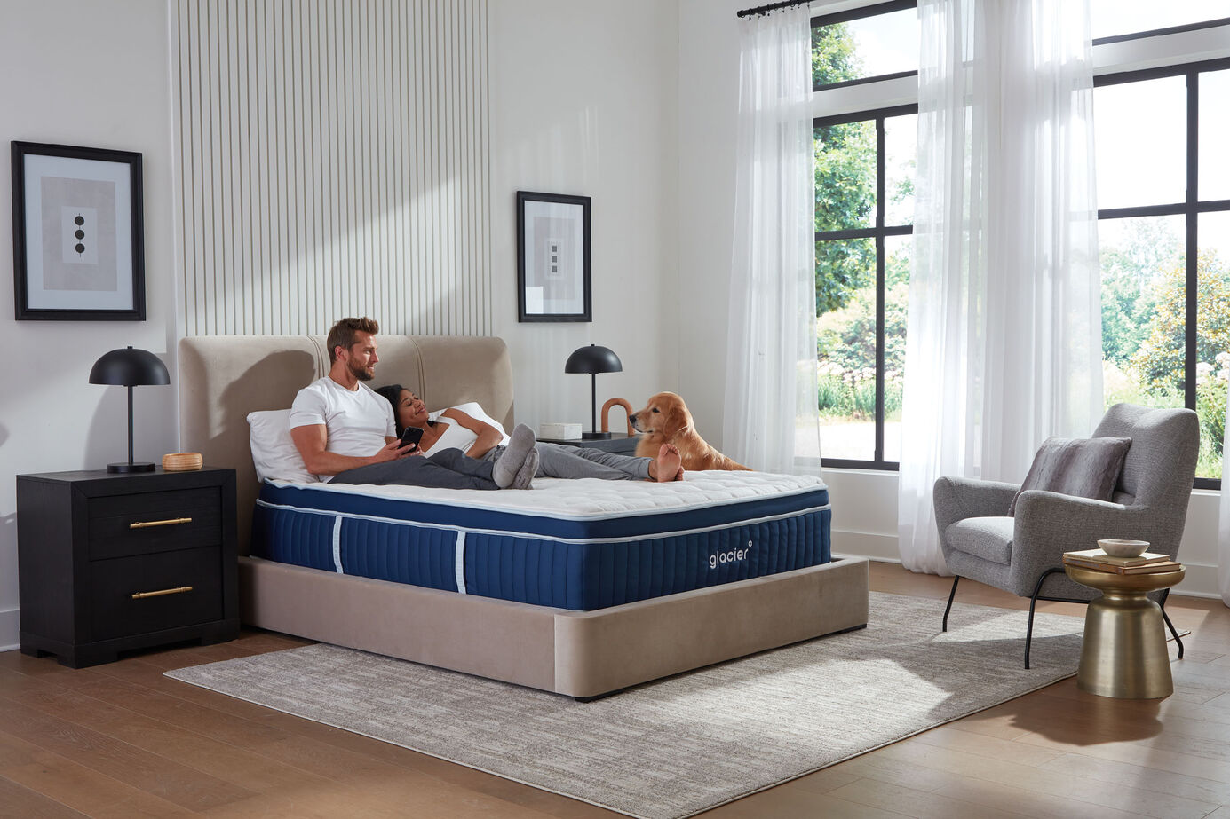 Glacier Apex Hybrid Plush Euro-Top Mattress 14" image number 0