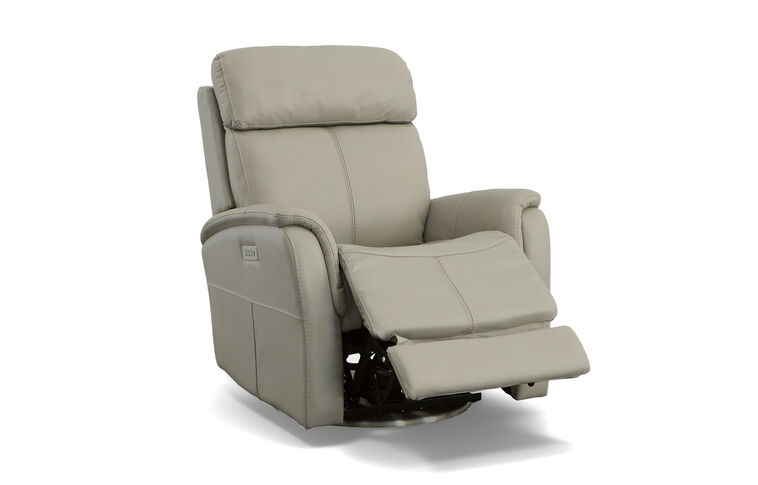 Flexsteel MOV 360 View Swivel Power Recliner w/Power Headrest And Lumbar image number 1