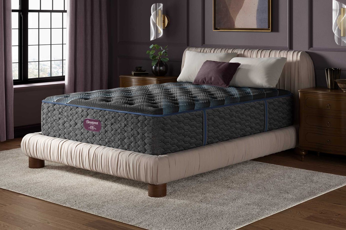 Beautyrest World Class Hybrid Level 3 Hybrid Medium Tight Top Mattress 13.25" image number 0