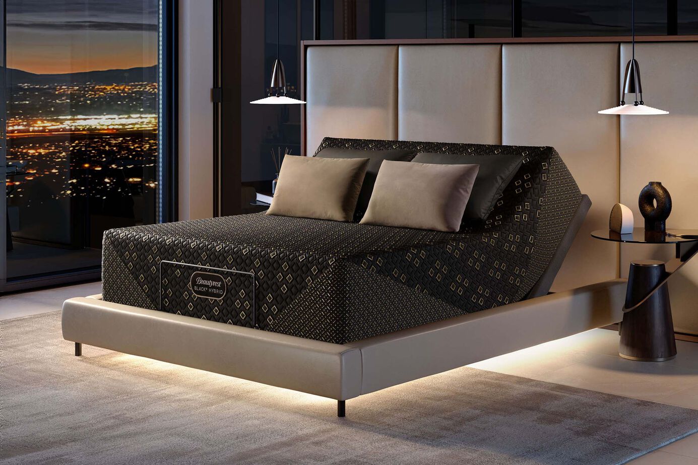 Beautyrest Black Hybrid Series Four XCS Firm Mattress 14.75" image number 2