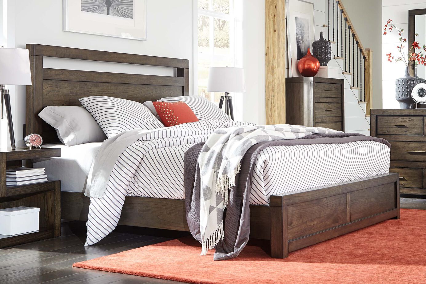 Aspen Home Modern Loft Panel Bed image number 0