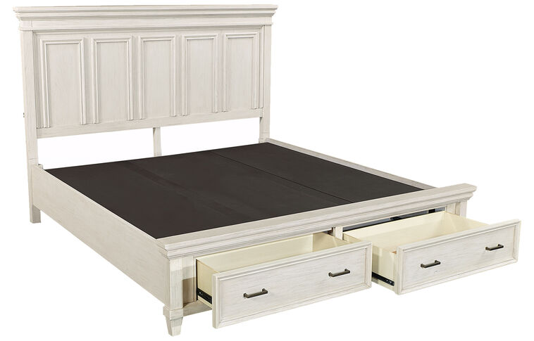 Aspen Home Caraway Panel Bed Complete with Storage image number 3