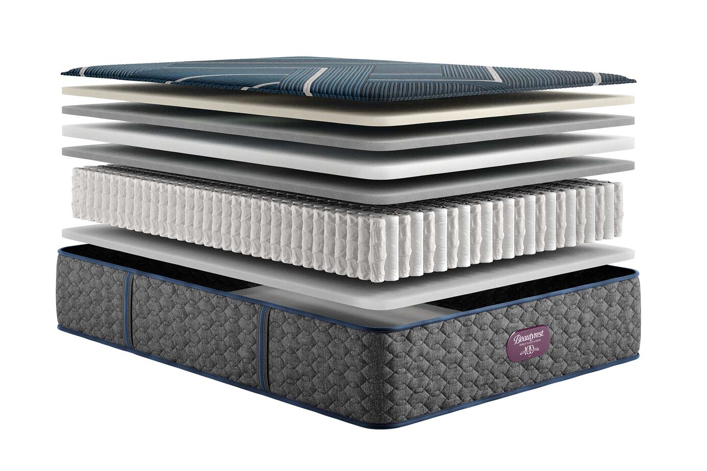 Beautyrest World Class Hybrid Level 4 Hybrid Plush Tight Top Mattress 13.5" image number 1