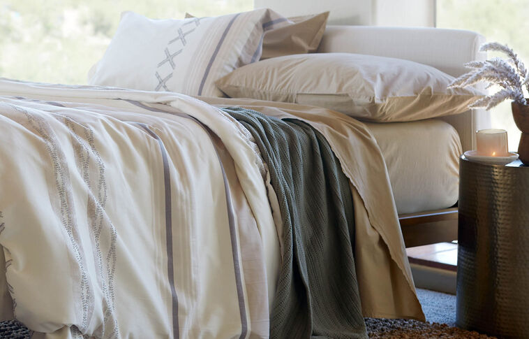 Purecare Dr. Weil Garment Washed Percale Sheet Set image number 3