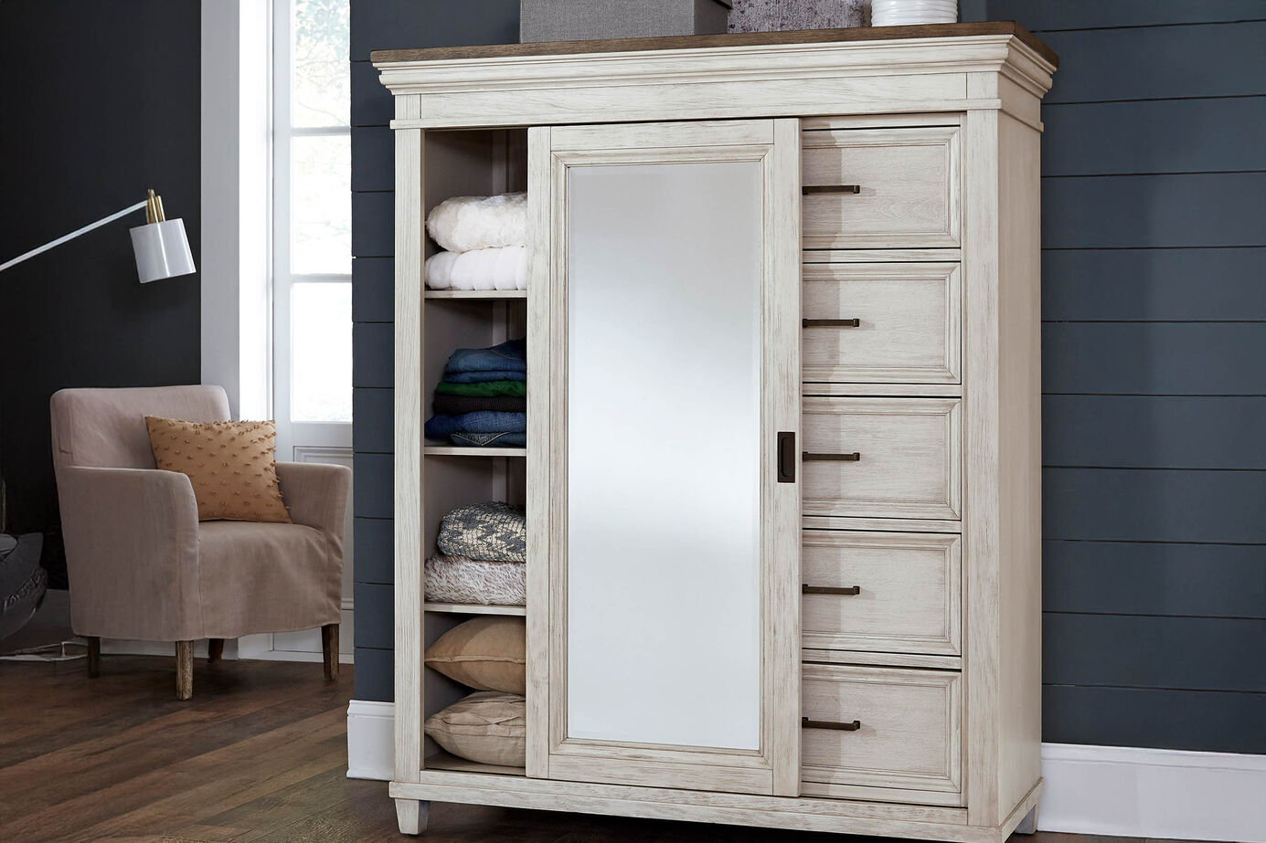 Aspen Home Caraway Sliding Door Chest image number 0