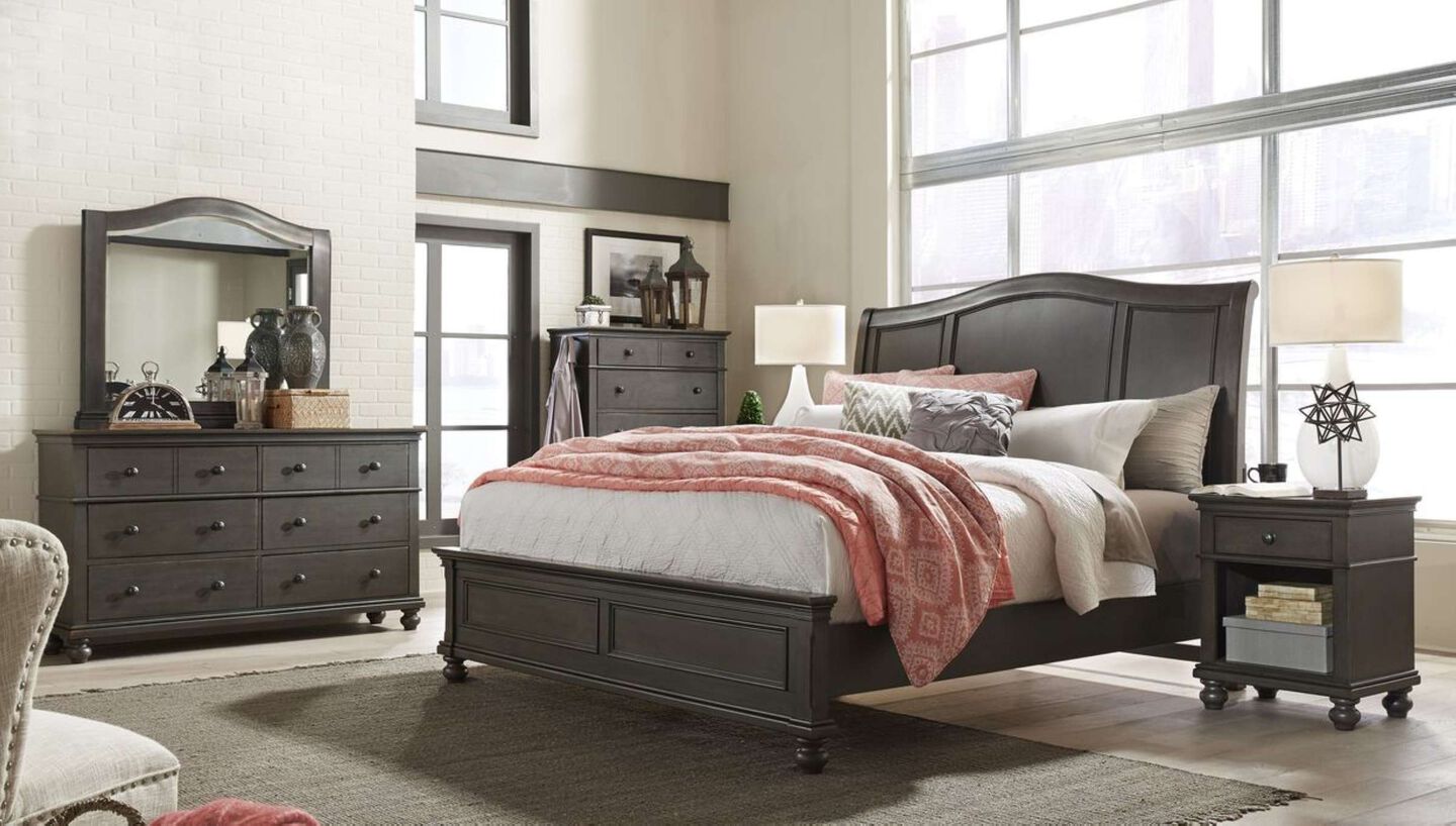 Aspen Home Oxford Sleigh Bed image number 0
