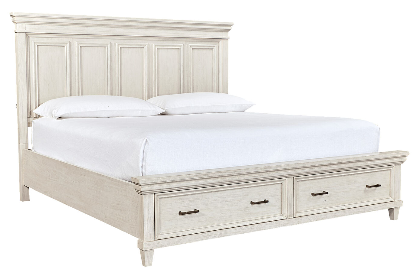 Aspen Home Caraway Panel Bed Complete with Storage image number 1