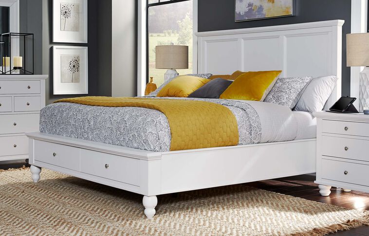 Aspen Home Cambridge Framed Panel Bed with Storage image number 0
