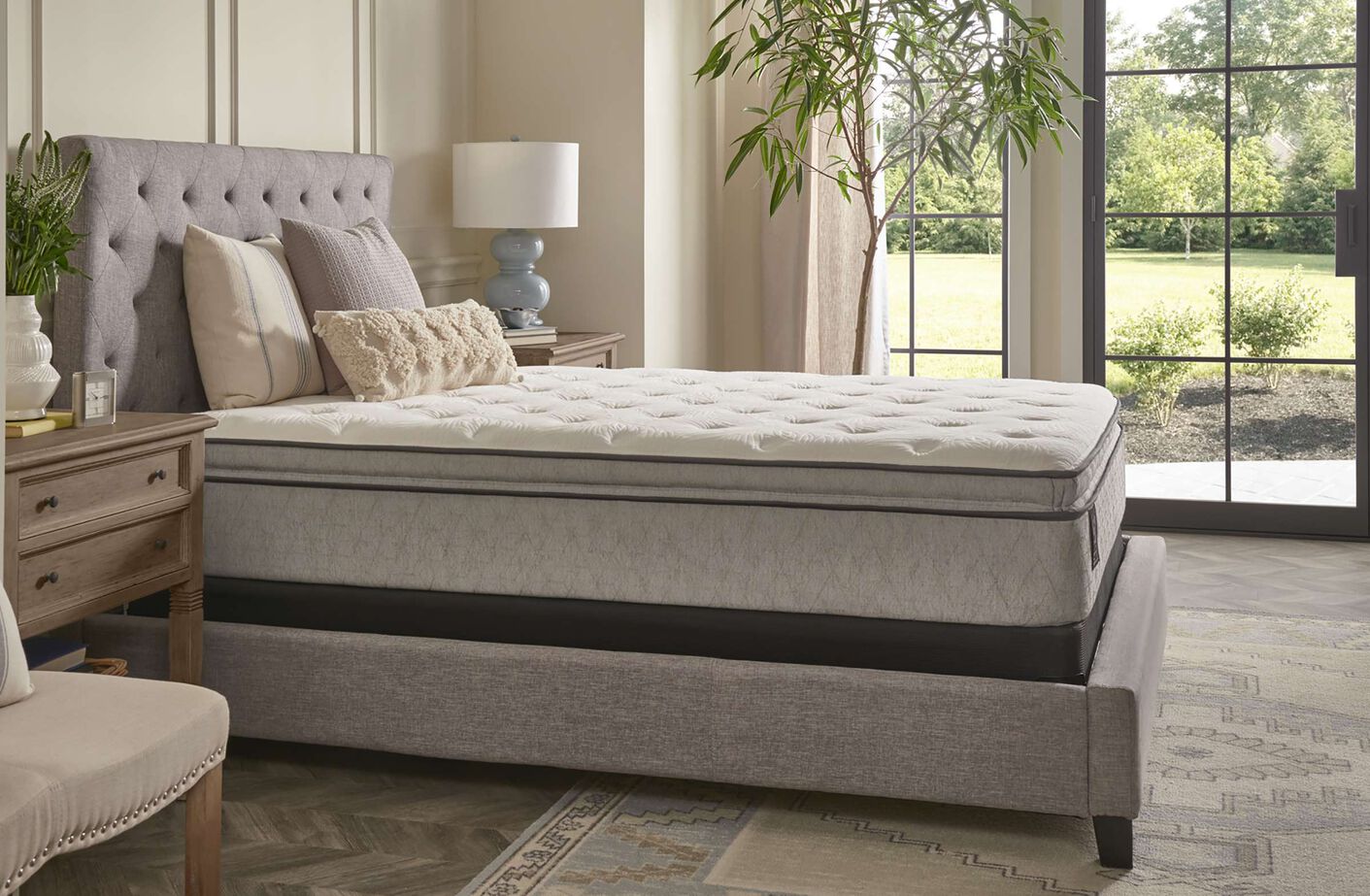 Sealy Essentials Winter Green Soft Pillow Top Mattress 12" image number 1