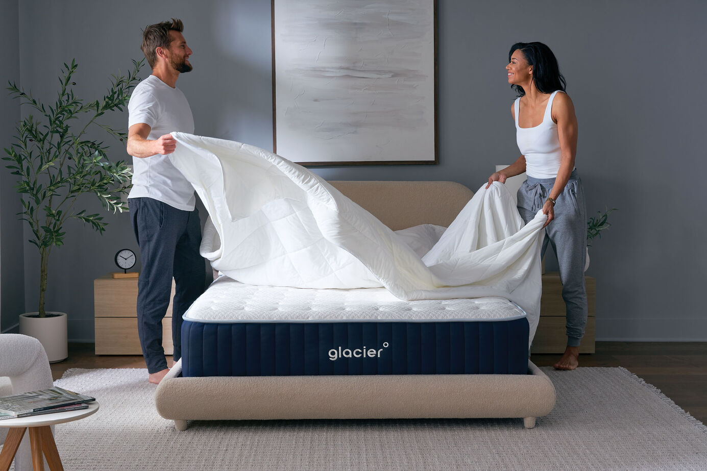Glacier Original Hybrid Medium Firm Mattress 12" image number 0