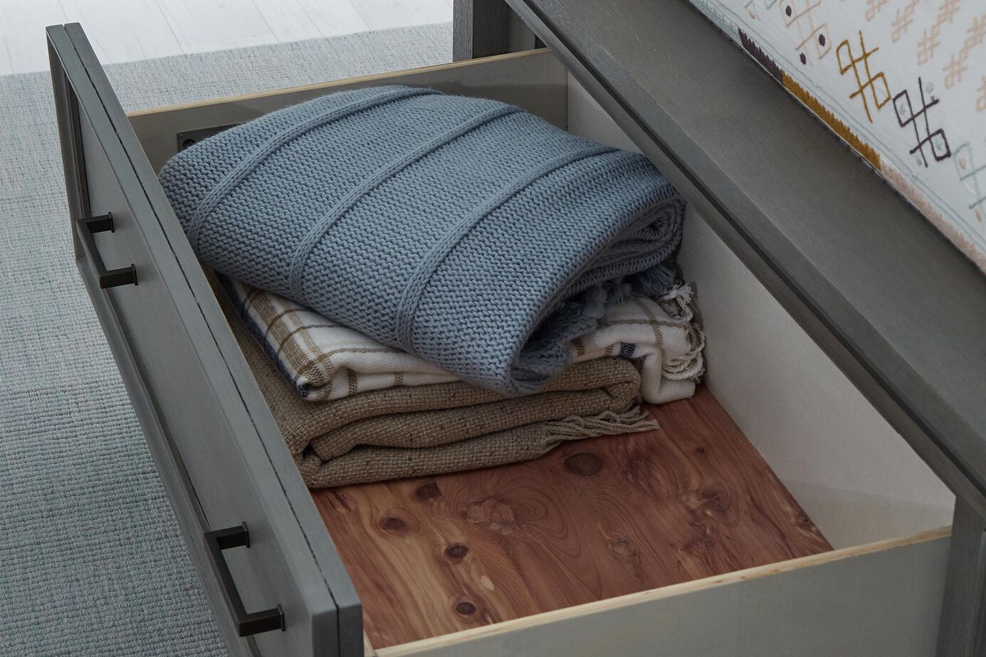 Aspen Home Caraway Panel Bed Complete with Storage image number 4