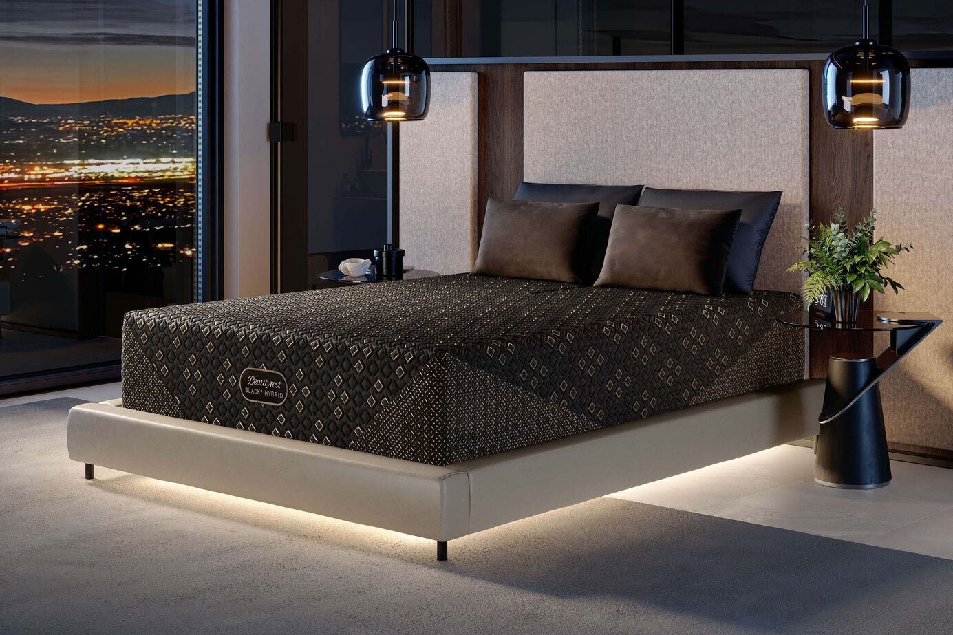 Beautyrest Black Hybrid Series Four XCS Medium Mattress 15" image number 0