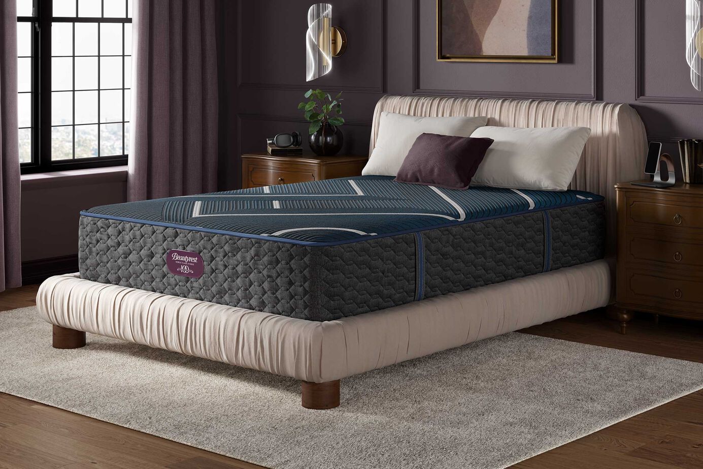 Beautyrest World Class Hybrid Level 4 Hybrid Plush Tight Top Mattress 13.5" image number 0
