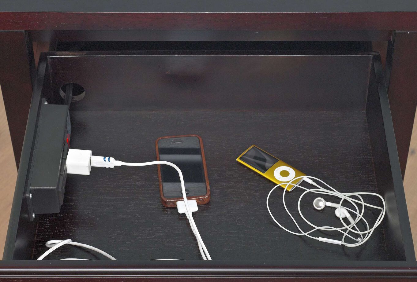 Modus Nevis Nightstand with Power Outlet image number 1