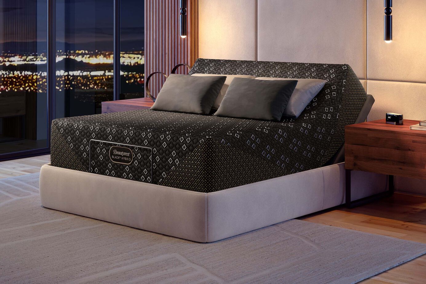 Beautyrest Black Hybrid Series Three XCS Firm Mattress 14.5" image number 2