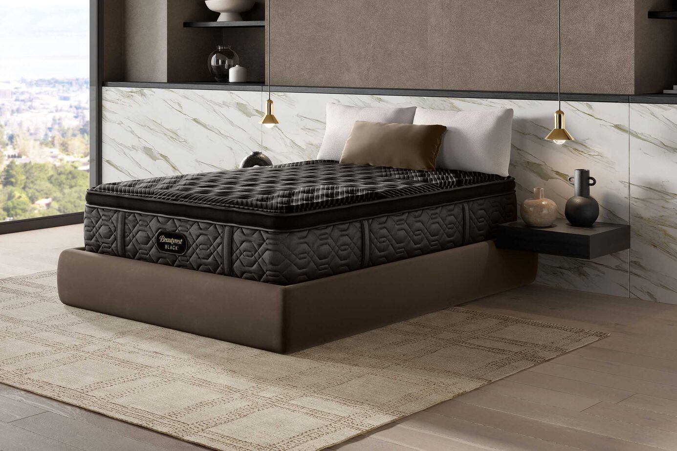 Beautyrest Black Series One Firm Pillow Top Mattress 14.25" image number 0