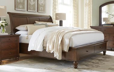 Aspen Home Cambridge Sleigh Bed with Storage