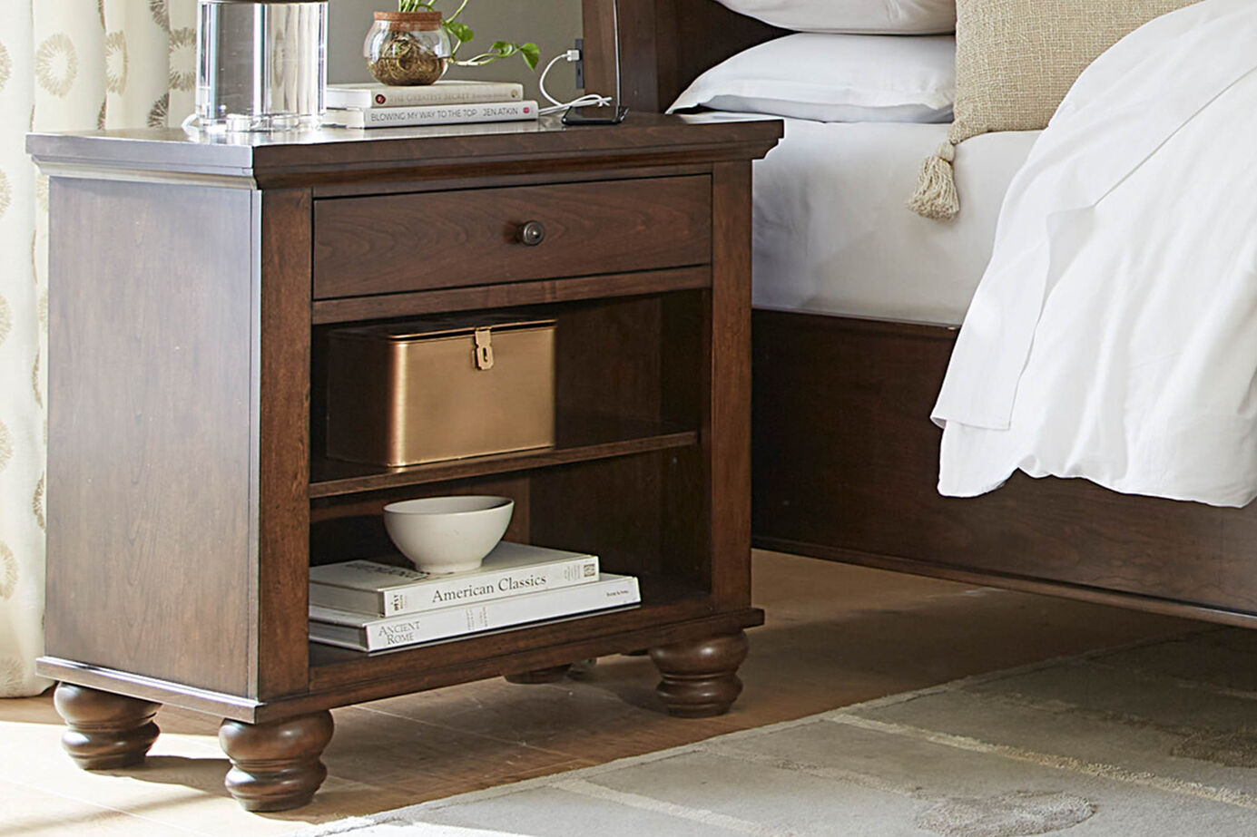 Aspen Home Cambridge 1 Drawer Nightstand image number 0