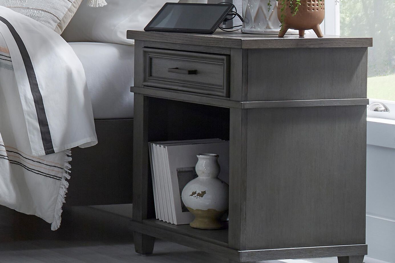 Aspen Home Caraway 1 Drawer Nightstand image number 0