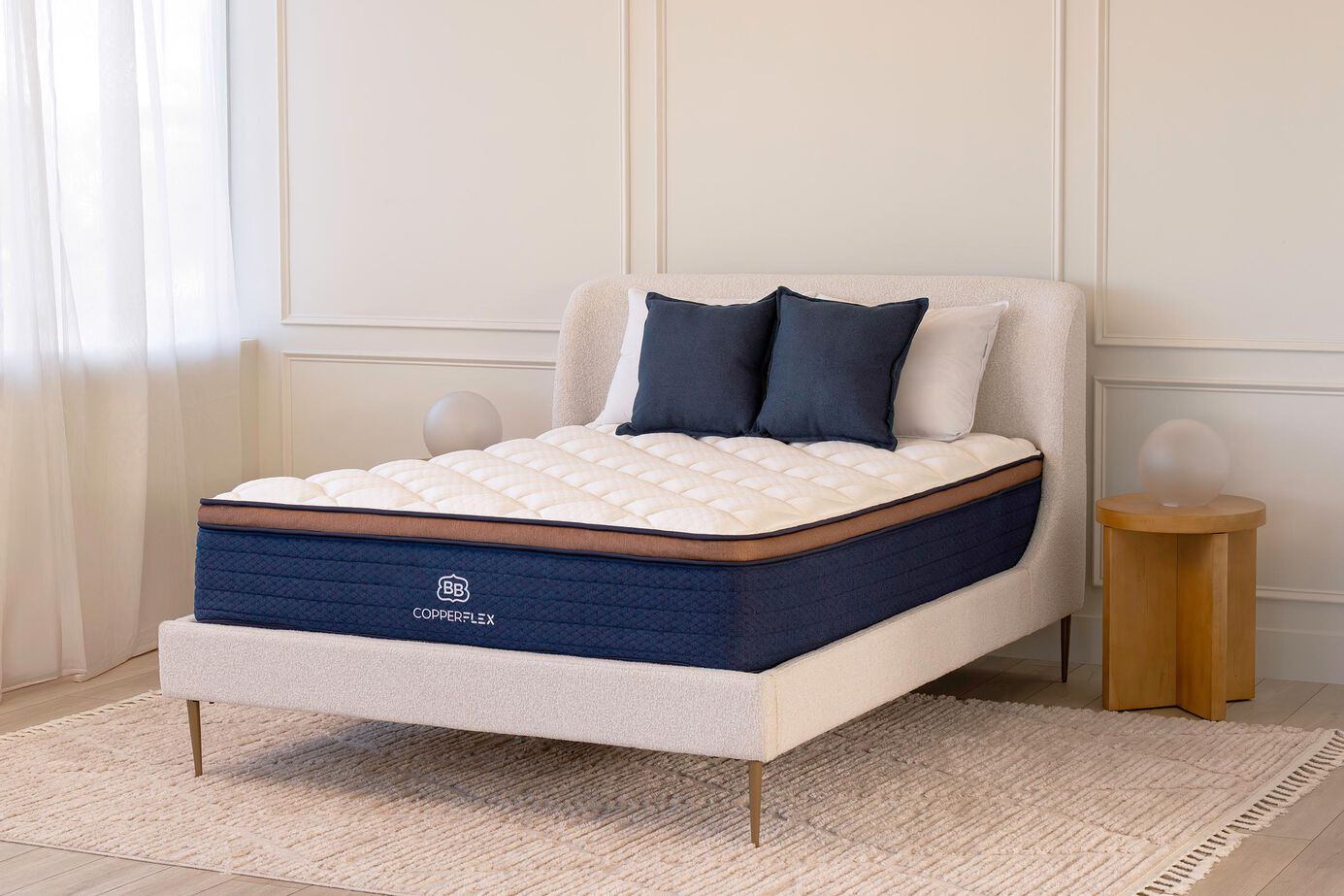 Brooklyn Bedding CopperFlex Pro Hybrid Medium Euro-Top Mattress 14" image number 5