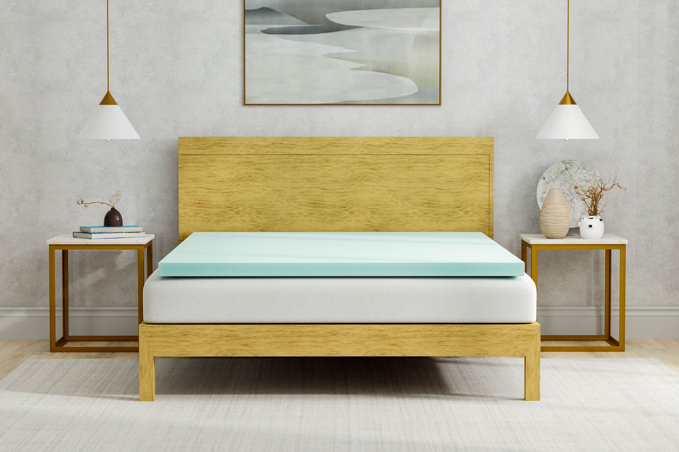 BED-TECH 3 Inch Gel Memory Foam Topper image number 0