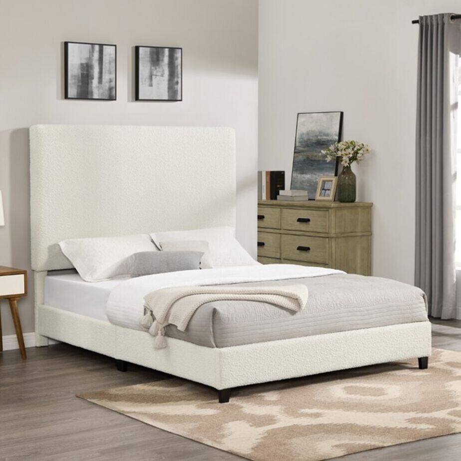 Legends Home Bridger Panel Boucle Bed Complete image number 0
