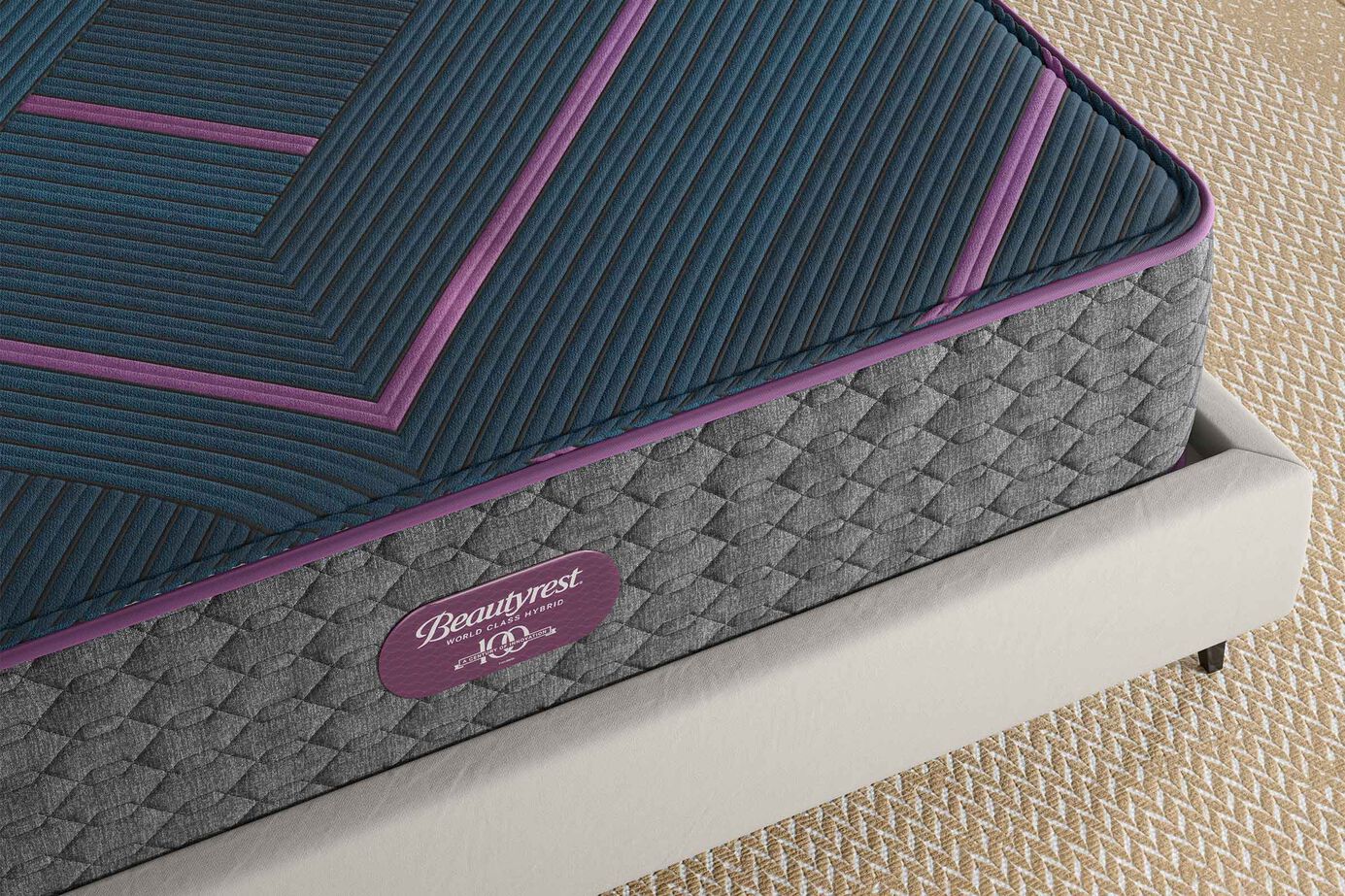 Beautyrest World Class Hybrid Level 3 Hybrid Plush Tight Top Mattress 13.25" image number 3