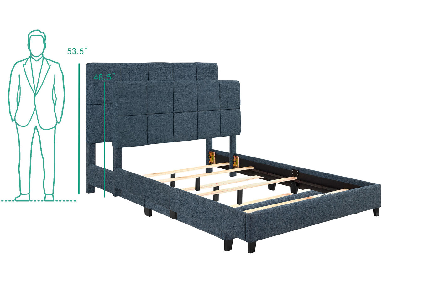 Legends Home Bridger Square Bed Complete image number 4
