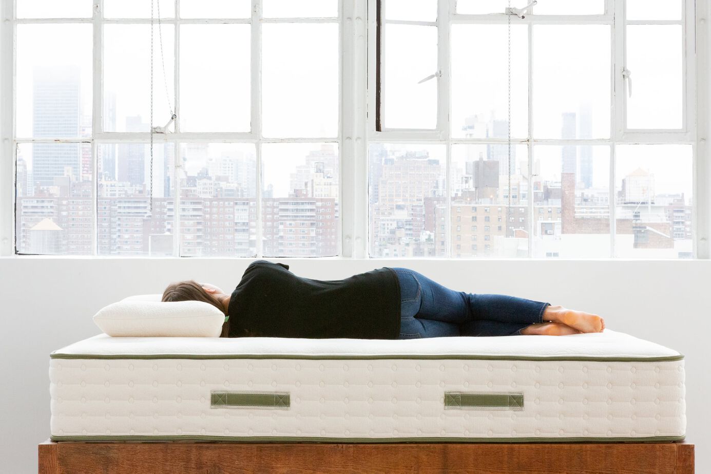 Avocado Green Hybrid Medium Firm Mattress 11" image number 2