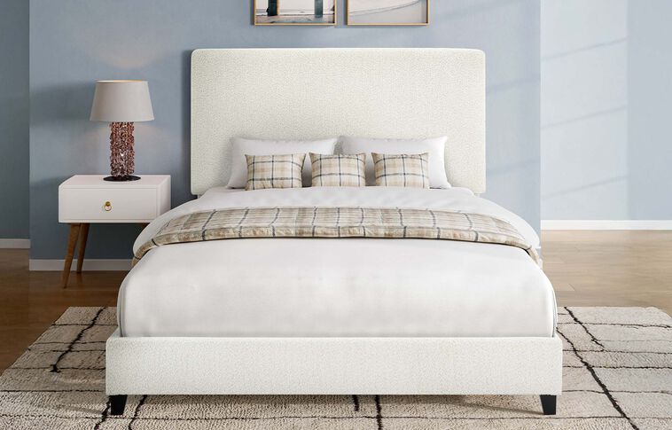 Legends Home Bridger Panel Boucle Bed Complete image number 1