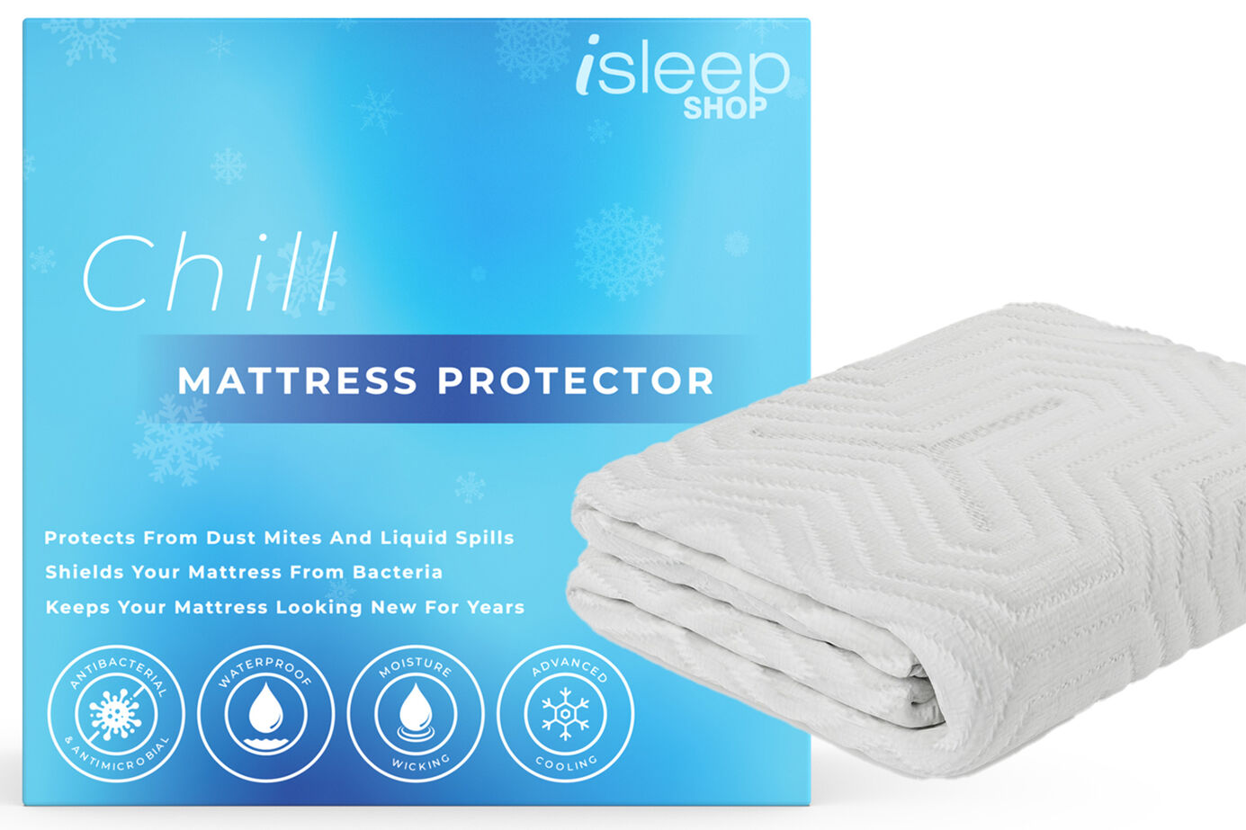 iSleep Shop Chill Cooling Mattress Protector image number 0