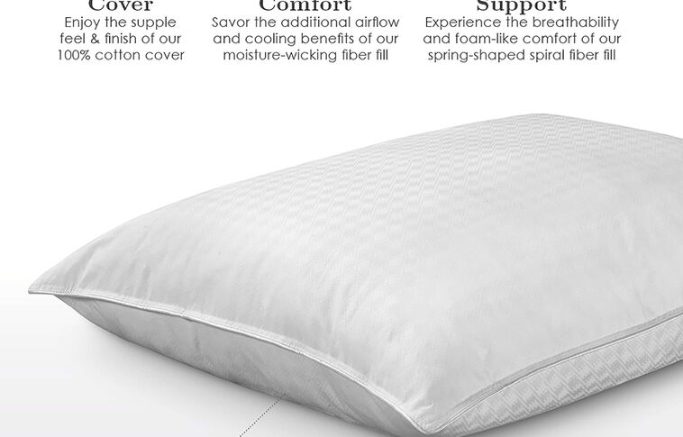 Purecare Fabrictech Cooling Memory Fiber Pillow image number 1
