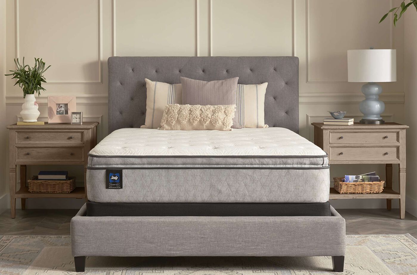Sealy Essentials Winter Green Soft Pillow Top Mattress 12" image number 0