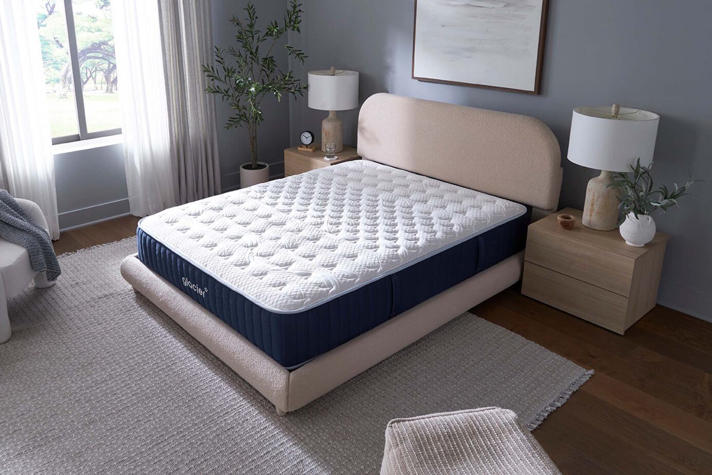 Glacier Original Hybrid Medium Firm Mattress 12" image number 3