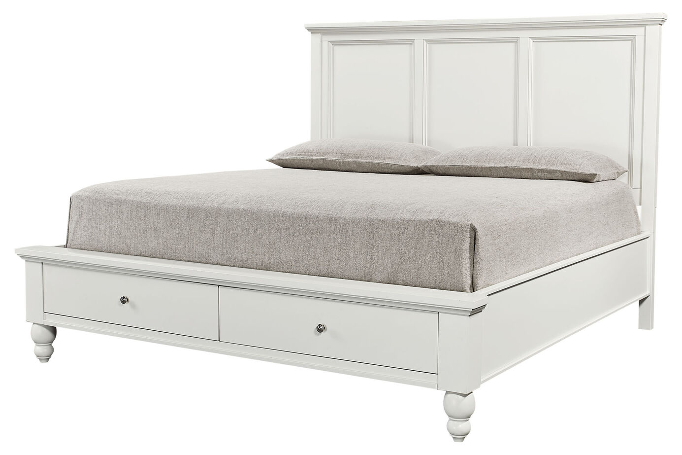 Aspen Home Cambridge Framed Panel Bed with Storage image number 1