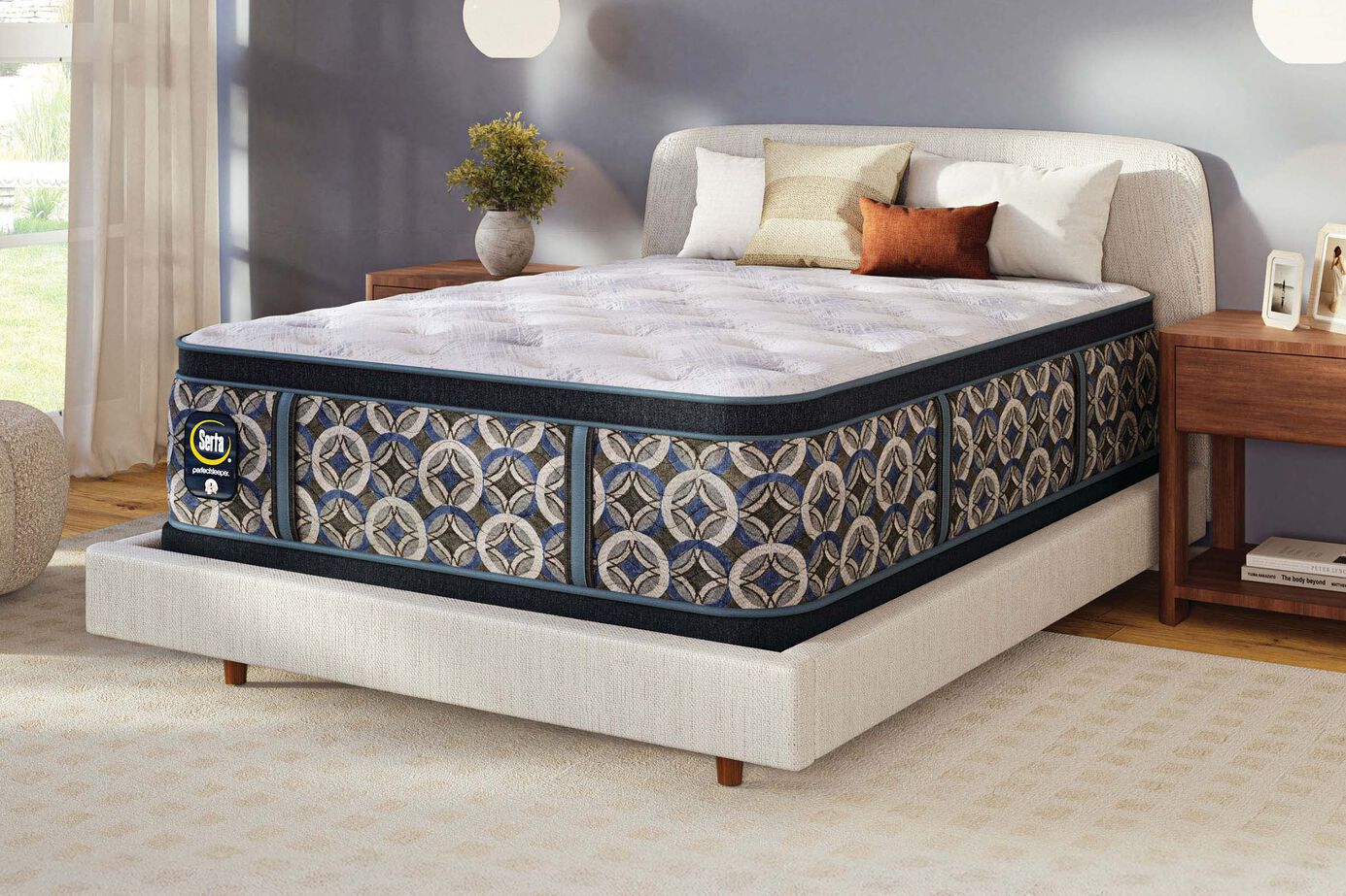Serta Perfect Sleeper Cascade Range Plush Pillow Top Mattress 15" image number 0