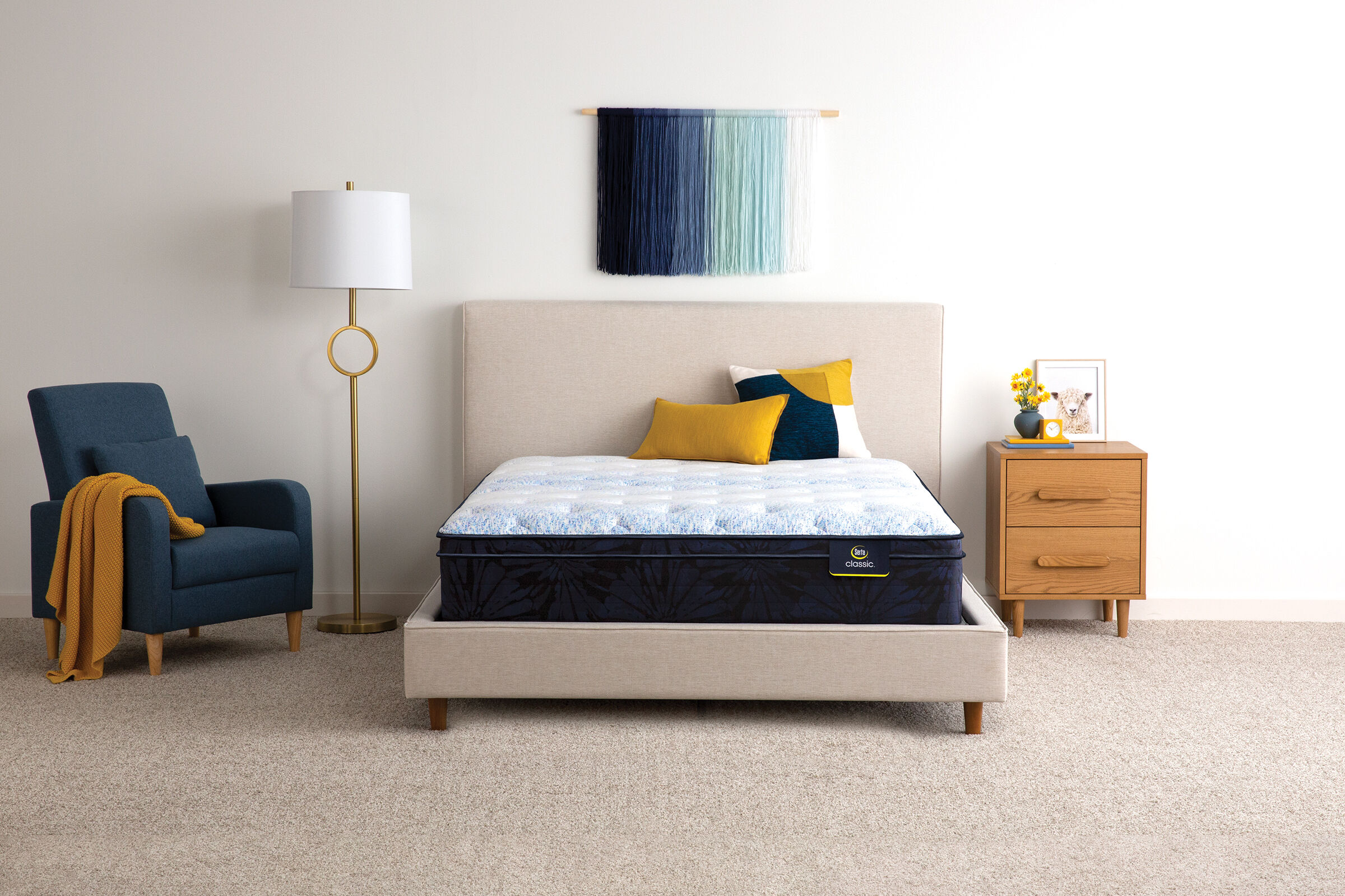 Serta euro top plush mattress on sale