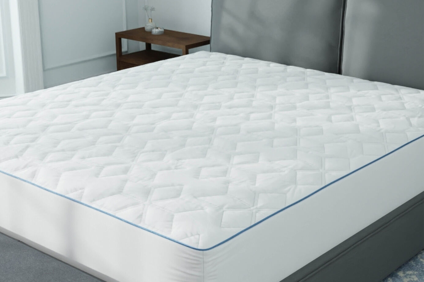 Purecare Quilted Frio Cooling 5-Sided Mattress Protector image number 0